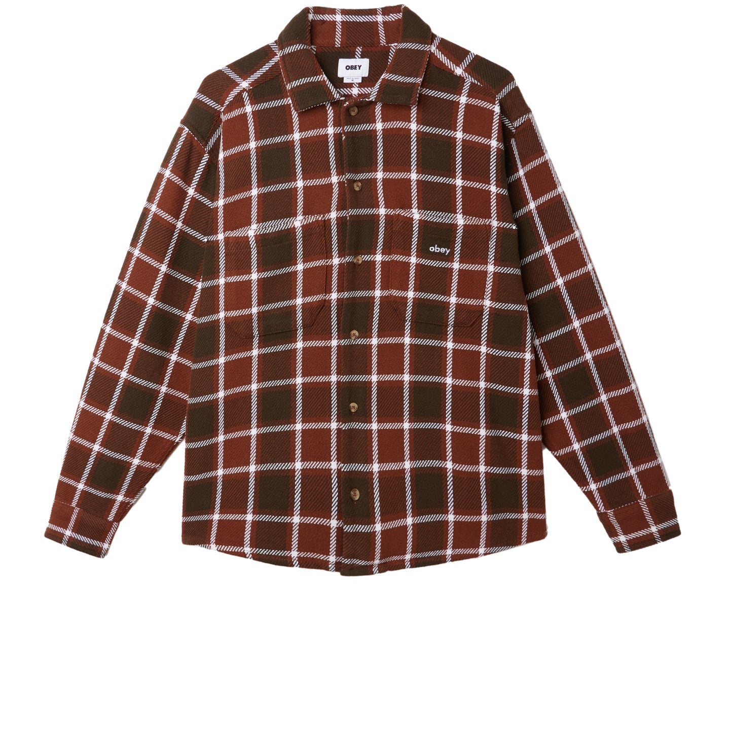 Bigwig Woven Plaid Shirt - Sepia