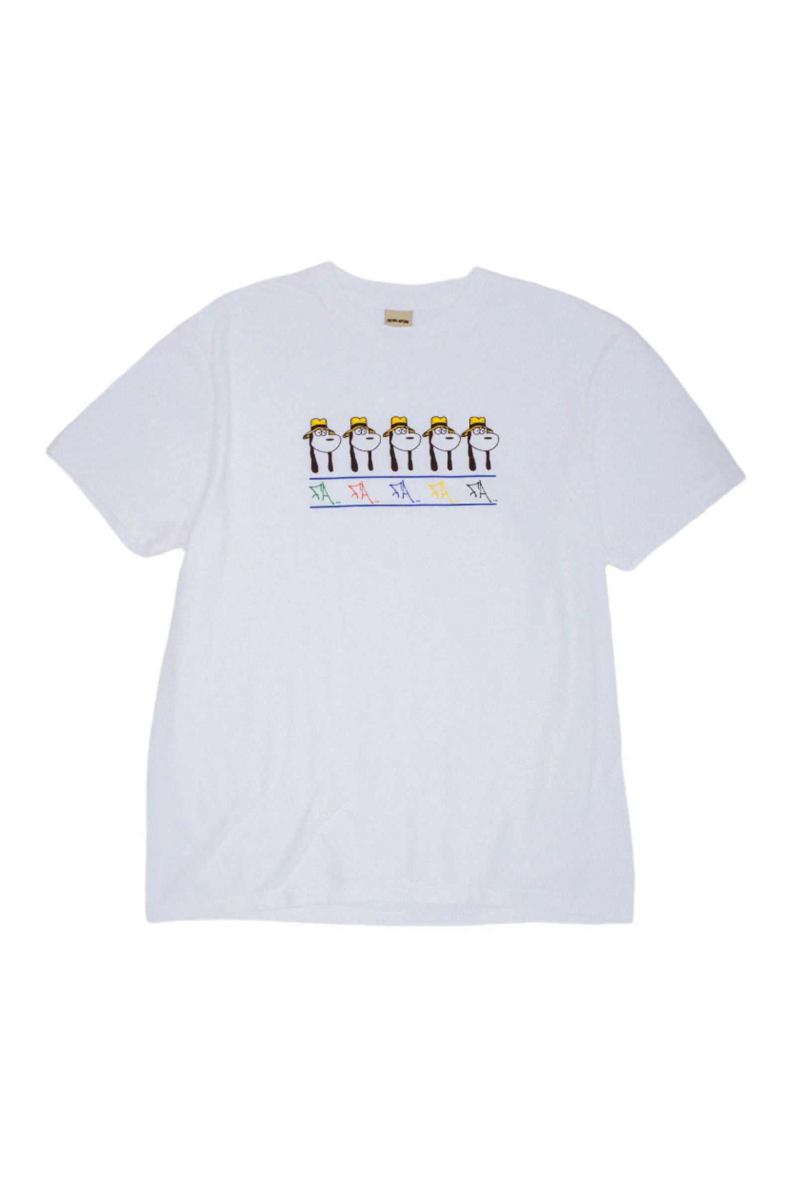 Spike Repeat Short Sleeve Tee - White