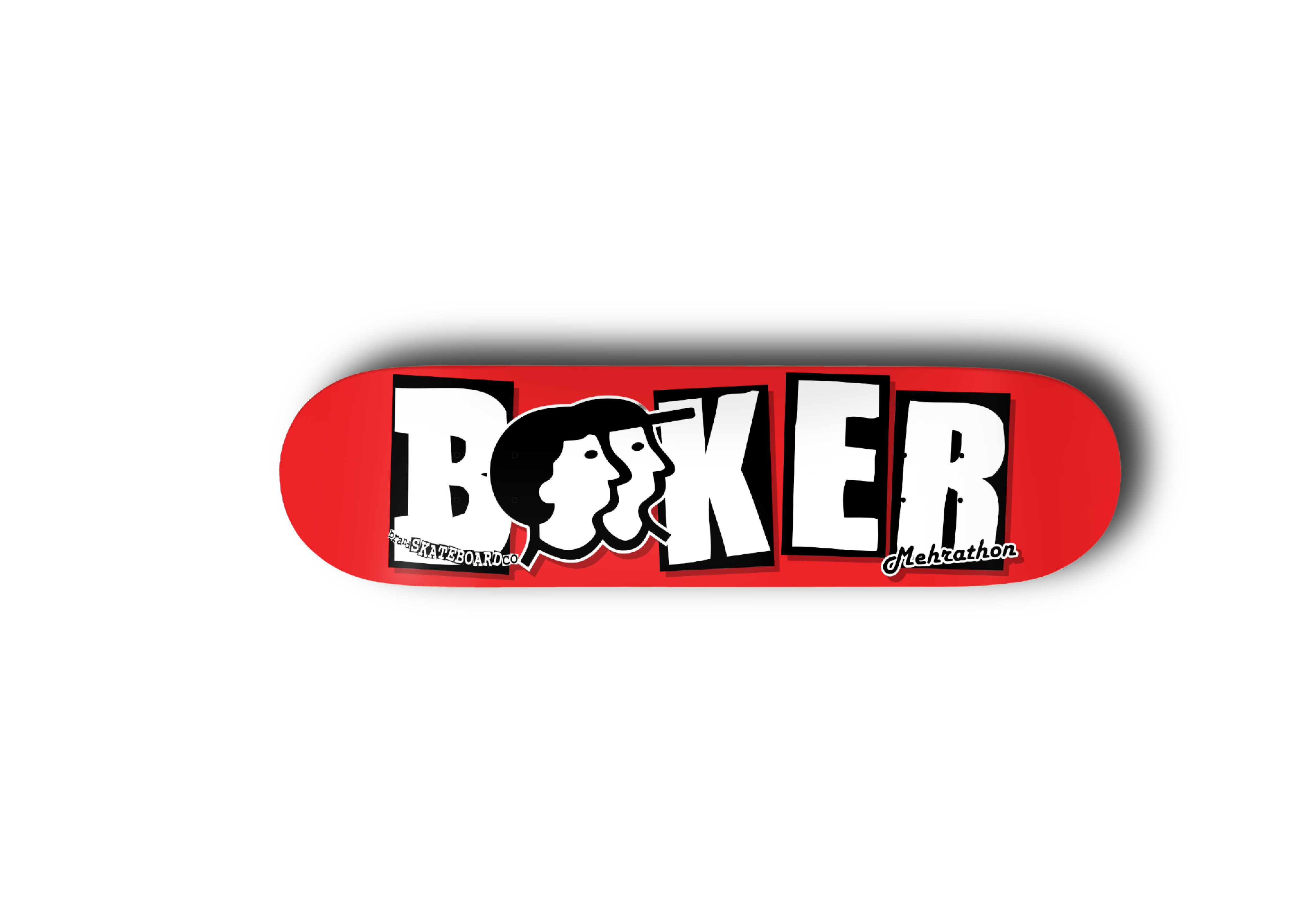 Brand Logo Deck - Red/White