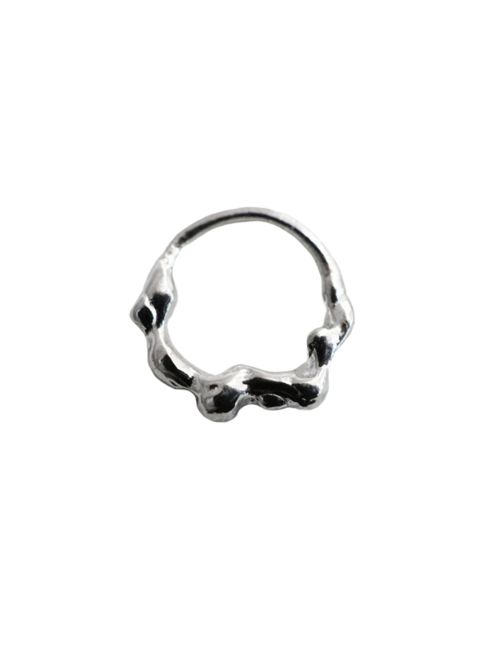 sterling silver blob septum ring by marmo, available at lopez in montreal. 