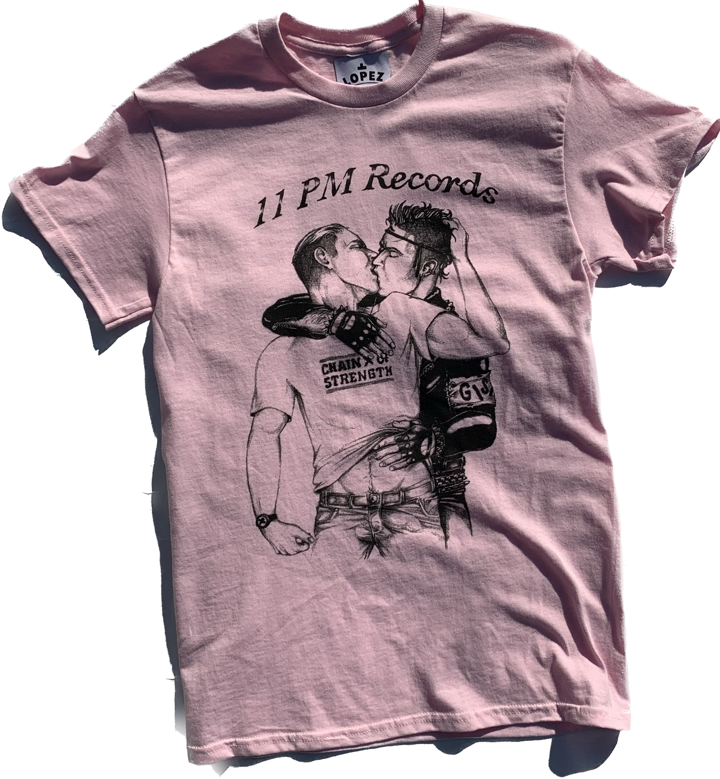 T-shirt 23h00 Records x LOPEZ - Rose 