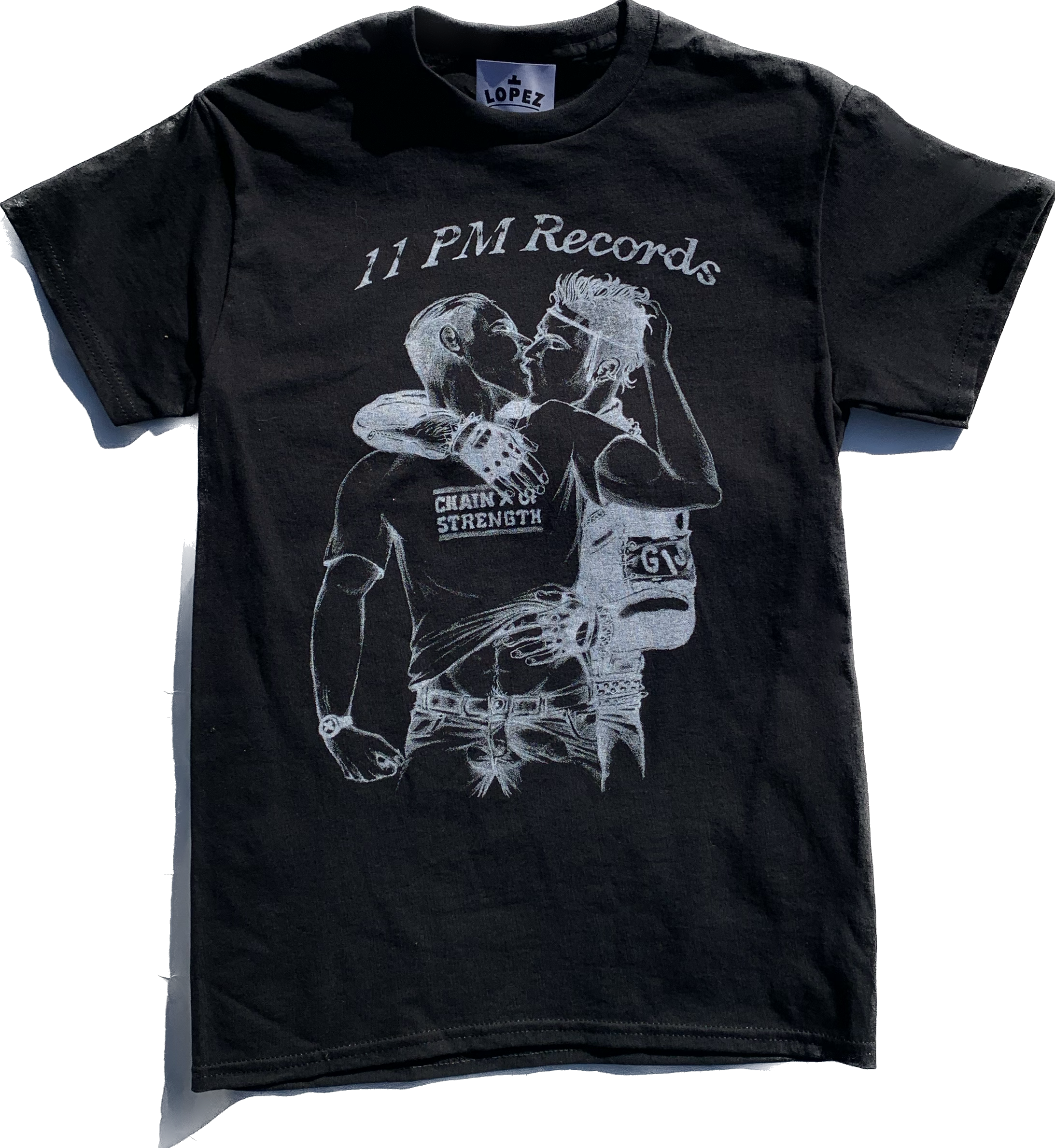 11 PM Records x LOPEZ Tee - Black