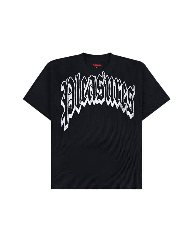 Twitch Waffle Knit T-Shirt - Black