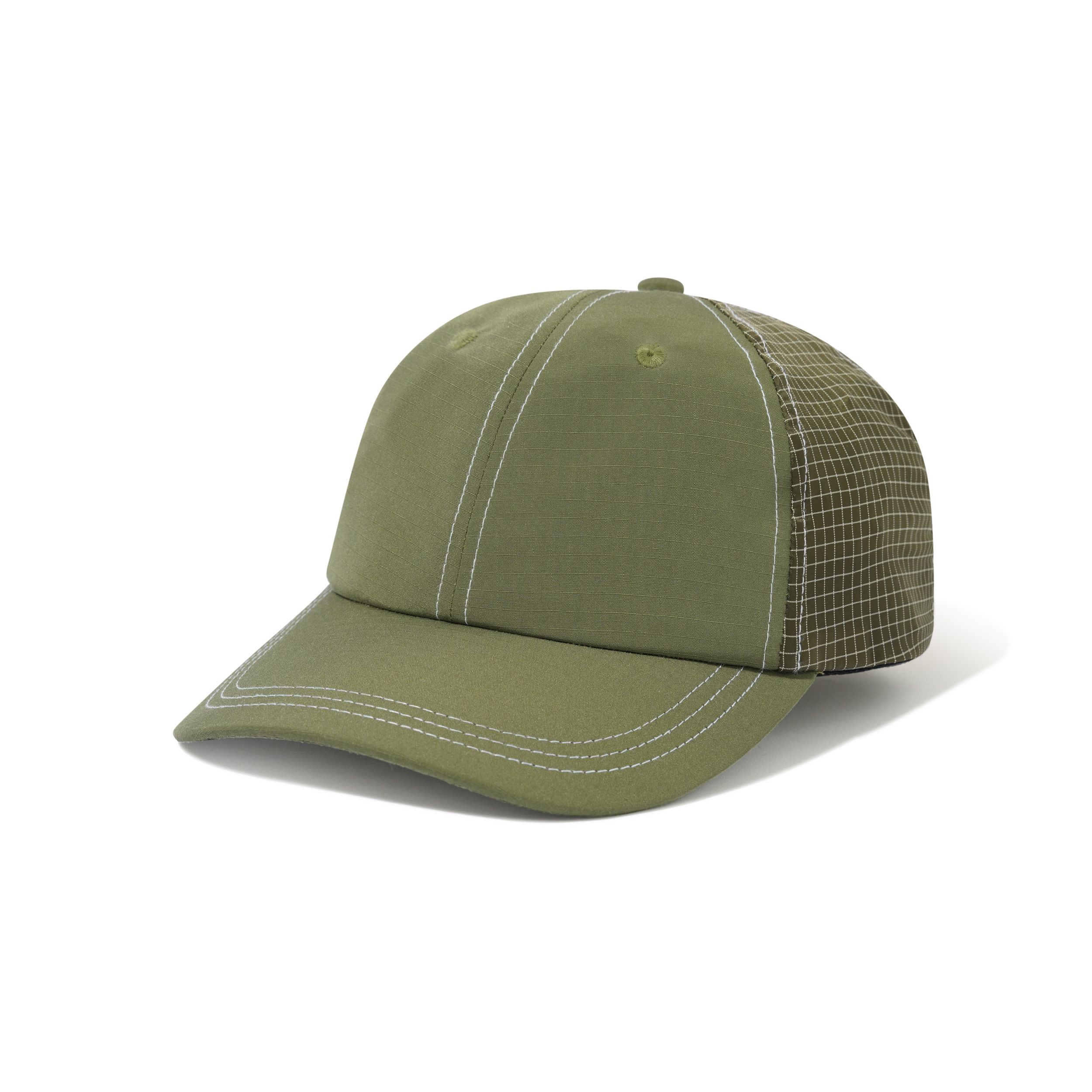 Nylon Ripstop 6 Panel Cap - Army