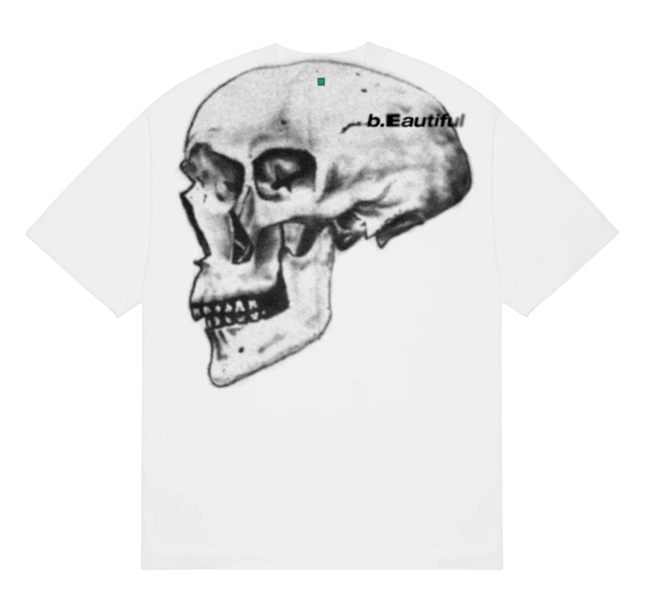 b.Eautiful x Shiga Skull T-Shirt - White