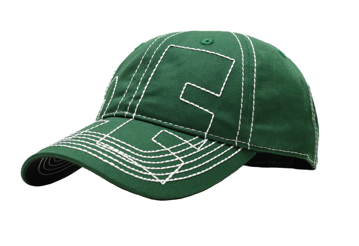 baseball cap embroidered chainstitch