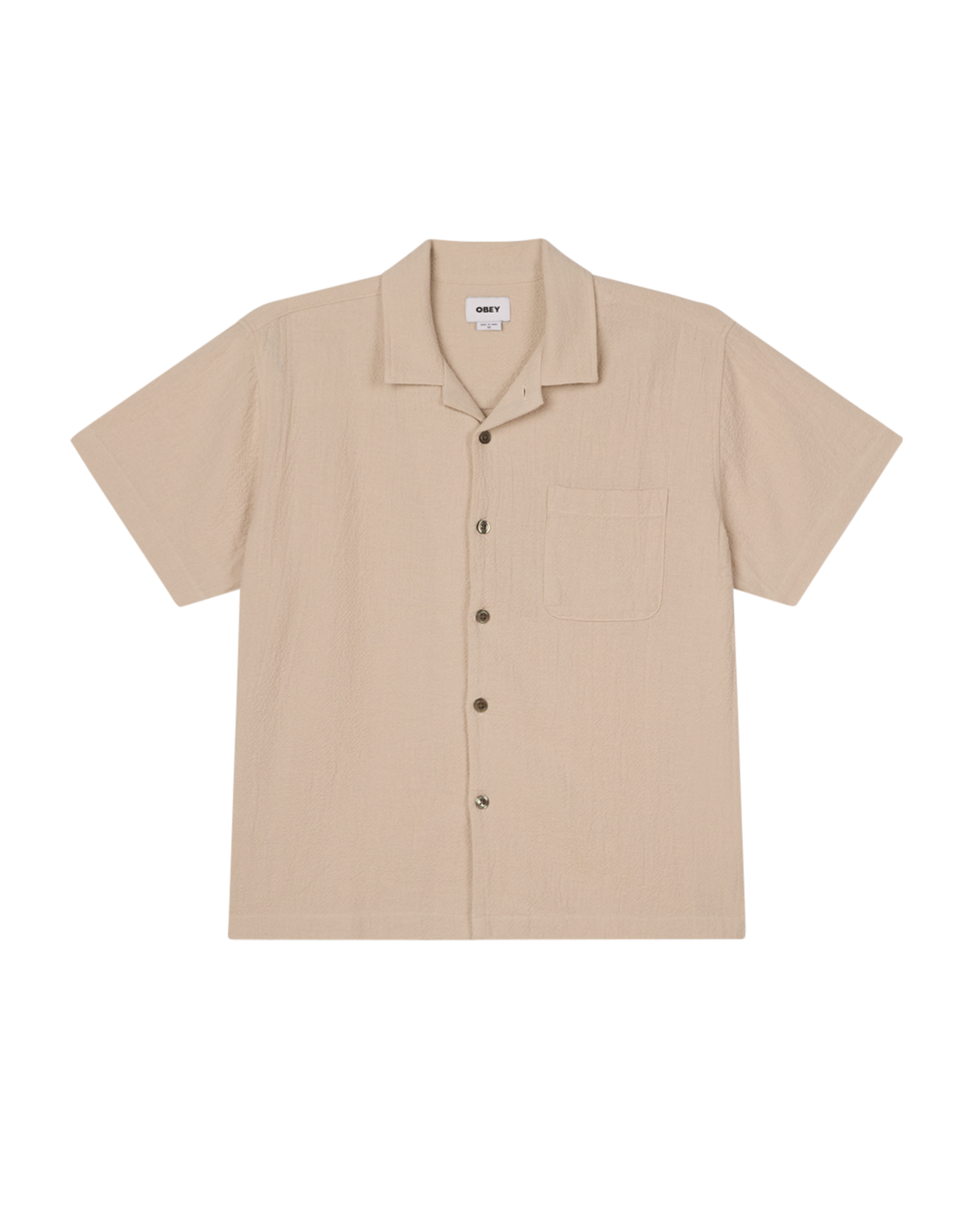 Curtis S/S Woven Shirt - Natural