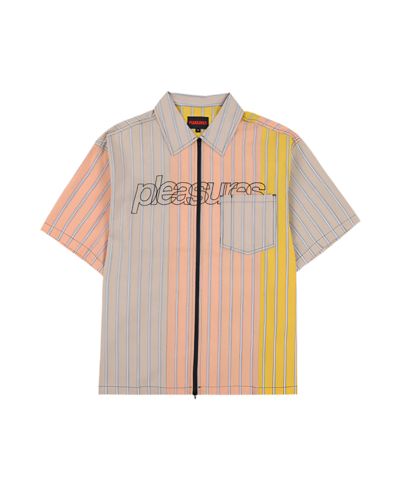 Garner Zip Shirt - Peach