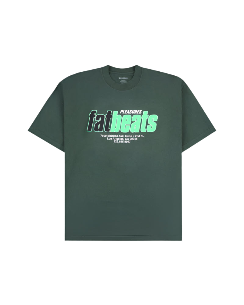 Pleasures x Fat Beats Melrose T-Shirt - Ivy Green