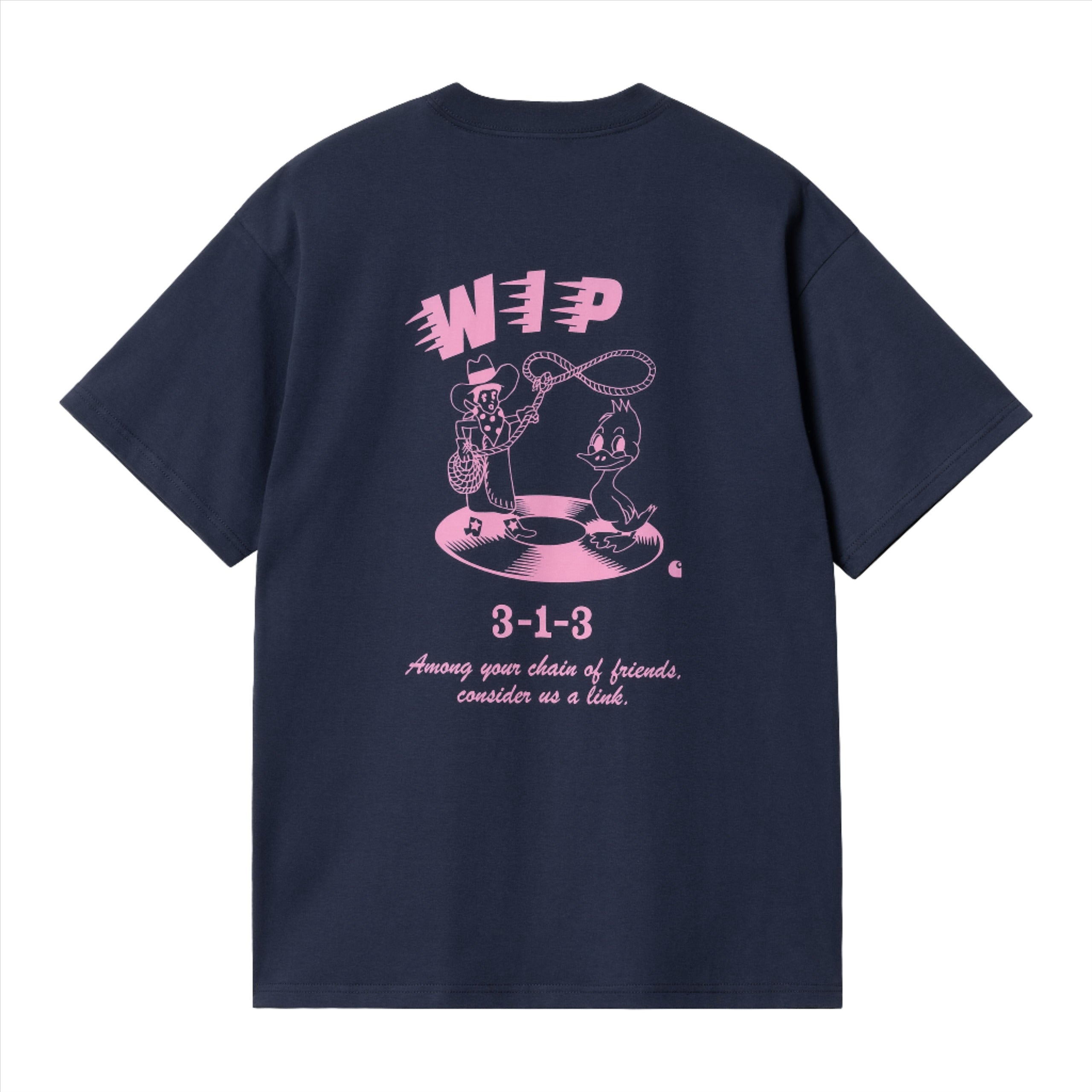 Friendship T-Shirt - Air Force Blue/Light Pink