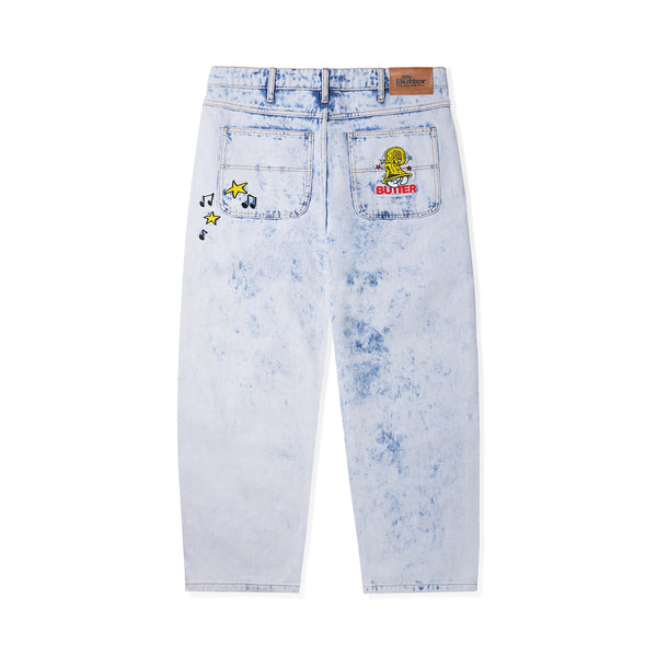 Harmony Denim Pant - Bleach Dye Indigo – LOPEZ MTL