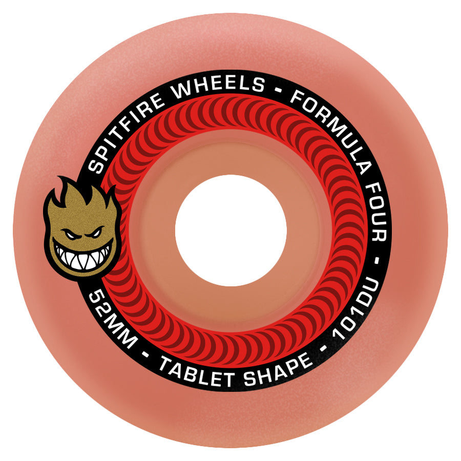 F4 101D Tablet Wheels Red - 52mm