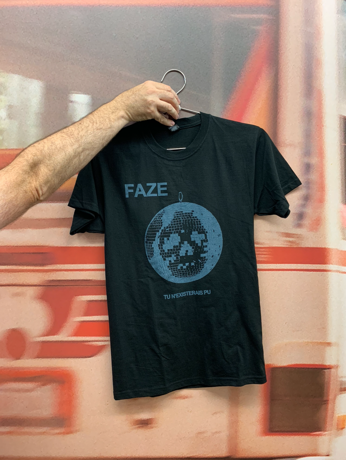 Faze Disco Skull T-Shirt - Black/Grey